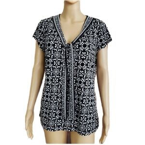 Liz Claiborne Blouse Black, Size L